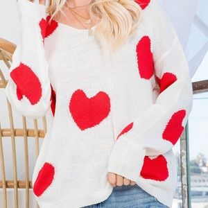 Oversized Heart Sweater